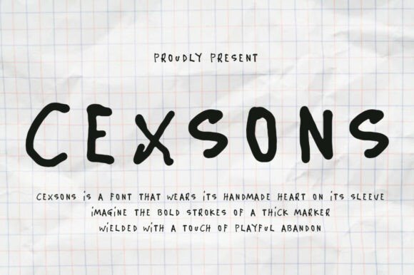Cexsons Font - Featured Image