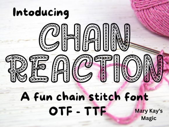 Chain Reaction Font - Featured Image