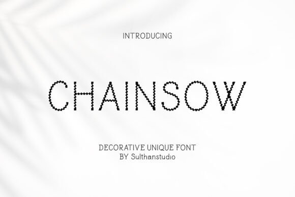 Chainsow Font - Featured Image