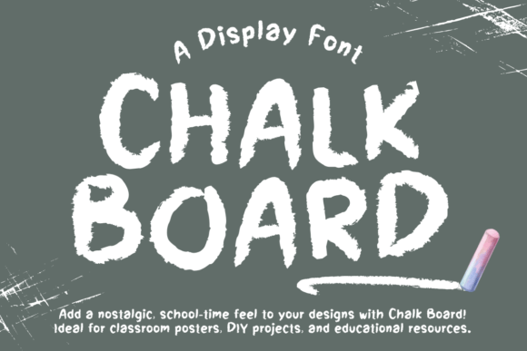Chalk Board Font - Featured Image
