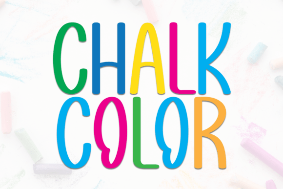 Chalk Color Font - Featured Image