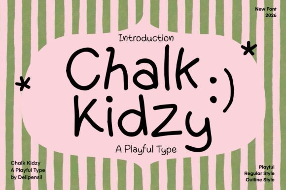 Chalk Kidzy Font - Featured Image