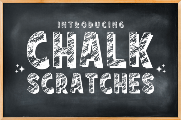Chalk Scratches Font - Featured Image