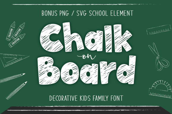 Chalk on Board Font - Featured Image
