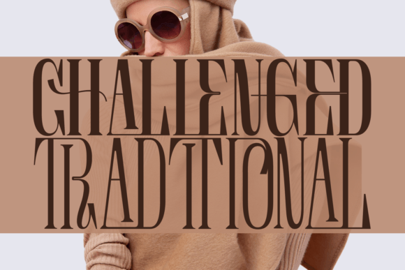 Challenged Traditional Font - Featured Image