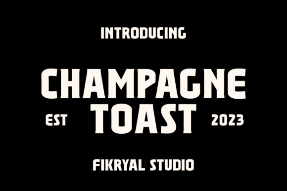 Champagne Toast Font - Featured Image