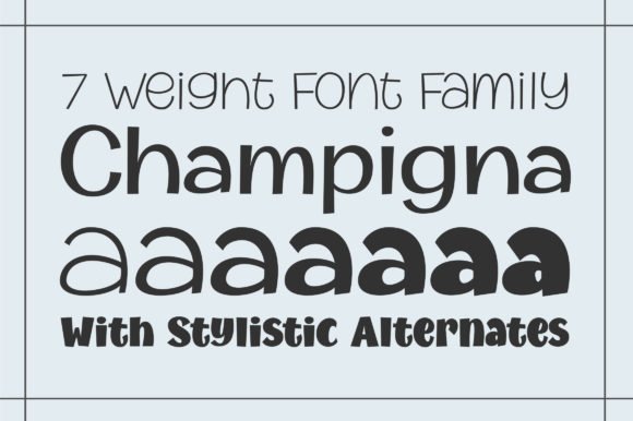 Champigna Family Font - Featured Image
