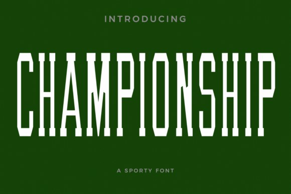Championship Font - Featured Image