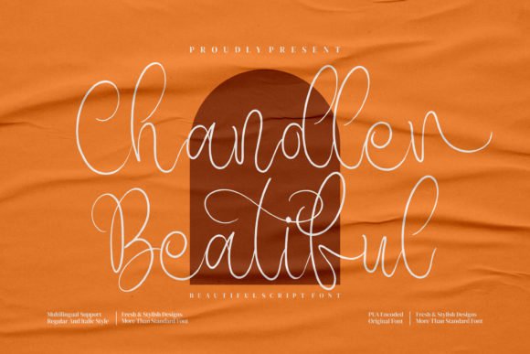 Chandler Beautiful Font - Featured Image