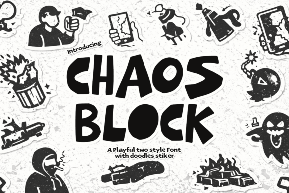 Chaos Block Font - Featured Image