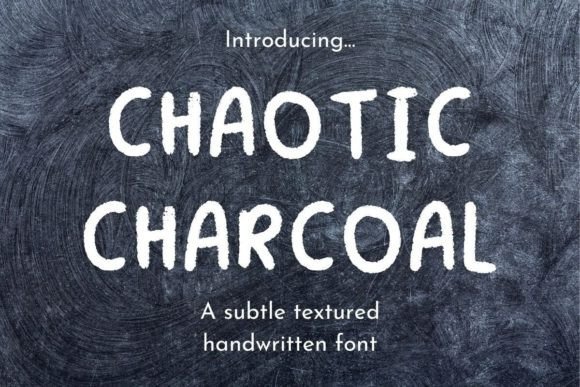 Chaotic Charcoal Font - Featured Image