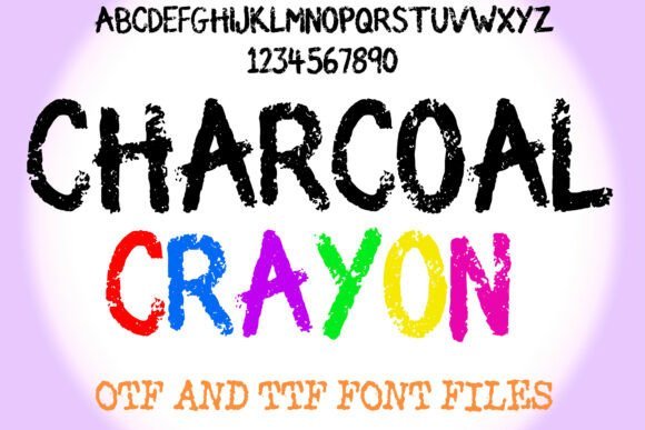 Charcoal Crayon Font - Featured Image