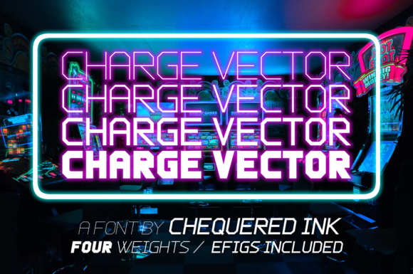 Charge Vector Font - Featured Image