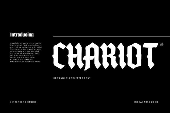 Chariot Font - Featured Image