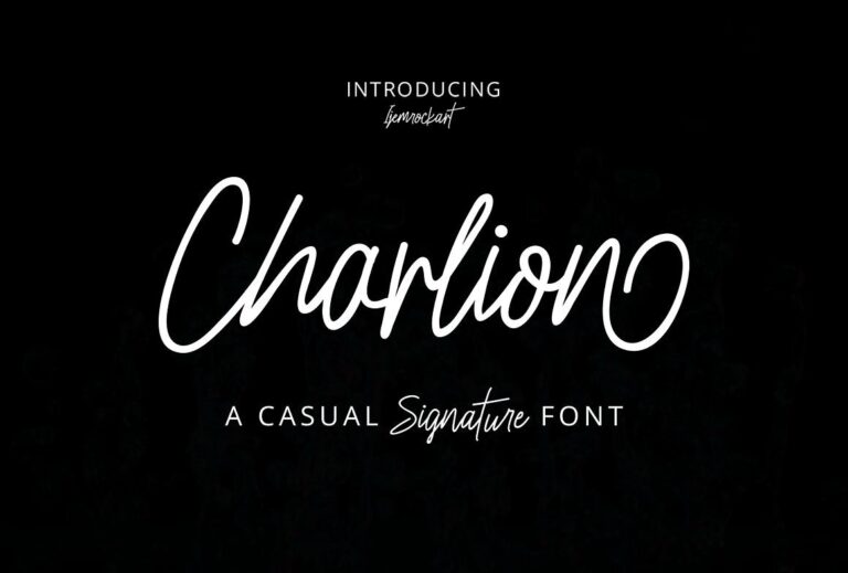 Charlion Script Font - Featured Image