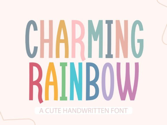 Charming Rainbow Font - Featured Image