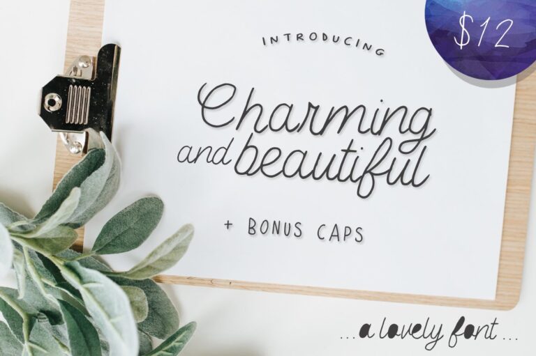 Charming & Beautiful Font - Featured Image