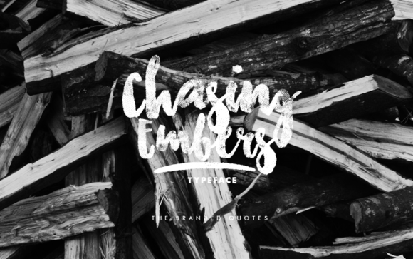 Chasing Embers Font - Featured Image