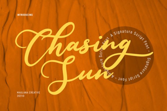 Chasing Sun Font - Featured Image