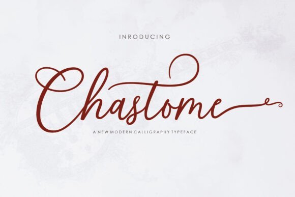 Chastome Script Font - Featured Image