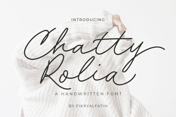 Chatty Rolia Font - Featured Image