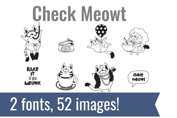 Check Meowt Dingbats Font - Featured Image
