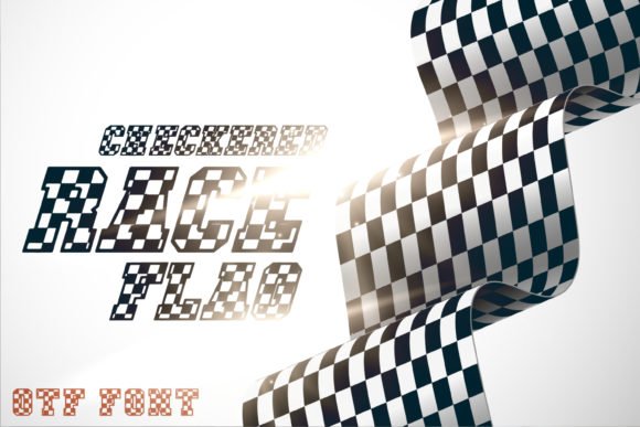 Checkered Race Font - Featured Image