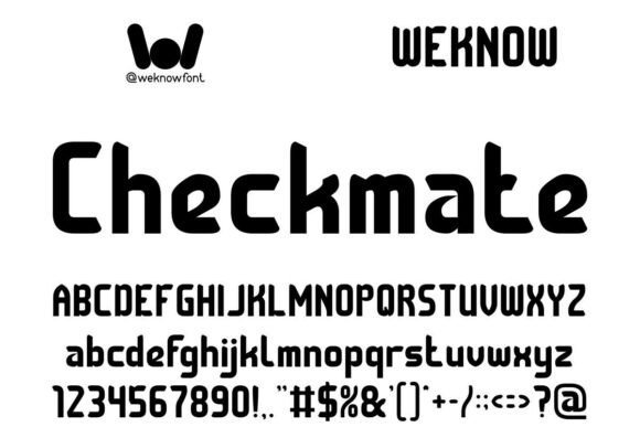 Checkmate Font - Featured Image