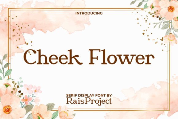 Cheek Flower Font - Featured Image
