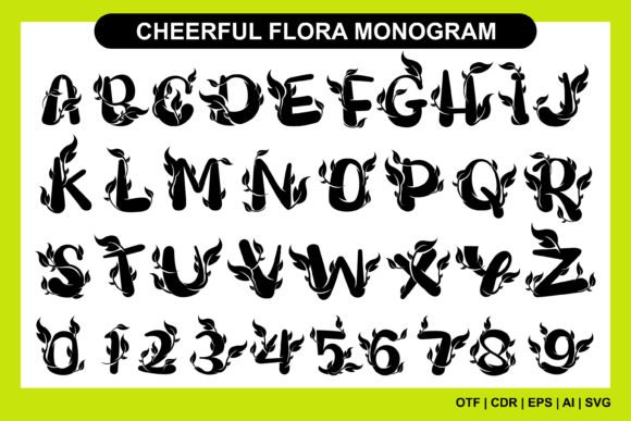 Cheerful Flora Monogram Font - Featured Image