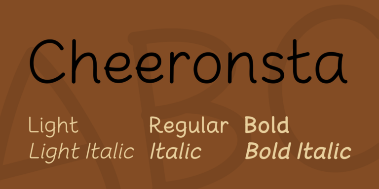Cheeronsta Font - Featured Image