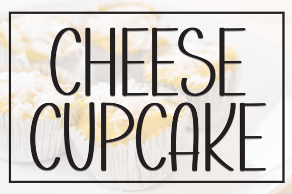 Cheese Cupcake Font - Featured Image