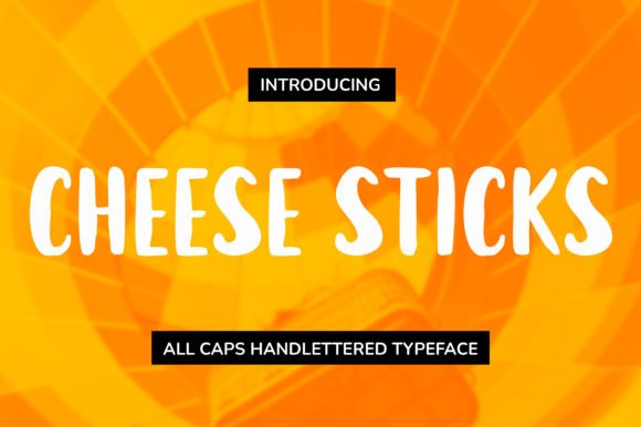 Cheese Sticks Font - Featured Image