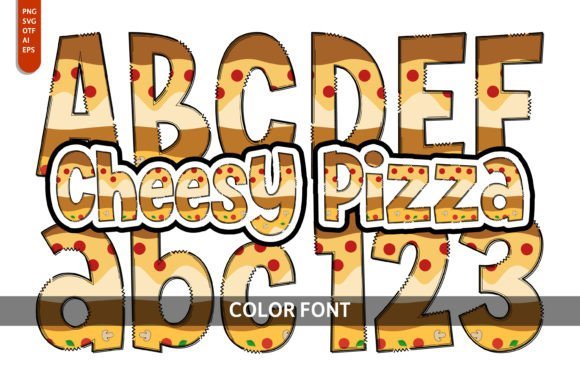 Cheesy Pizza Font - Featured Image