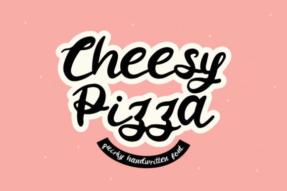Cheesy Pizza Font - Featured Image
