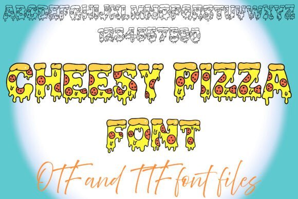 Cheesy Pizza Font - Featured Image