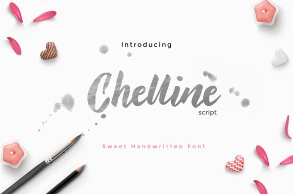 Chelline Script Font - Featured Image