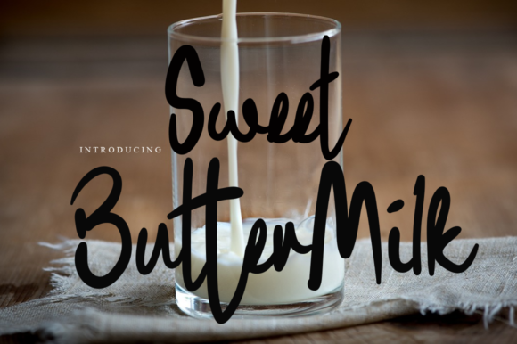 Sweet Buttermilk Font - Featured Image